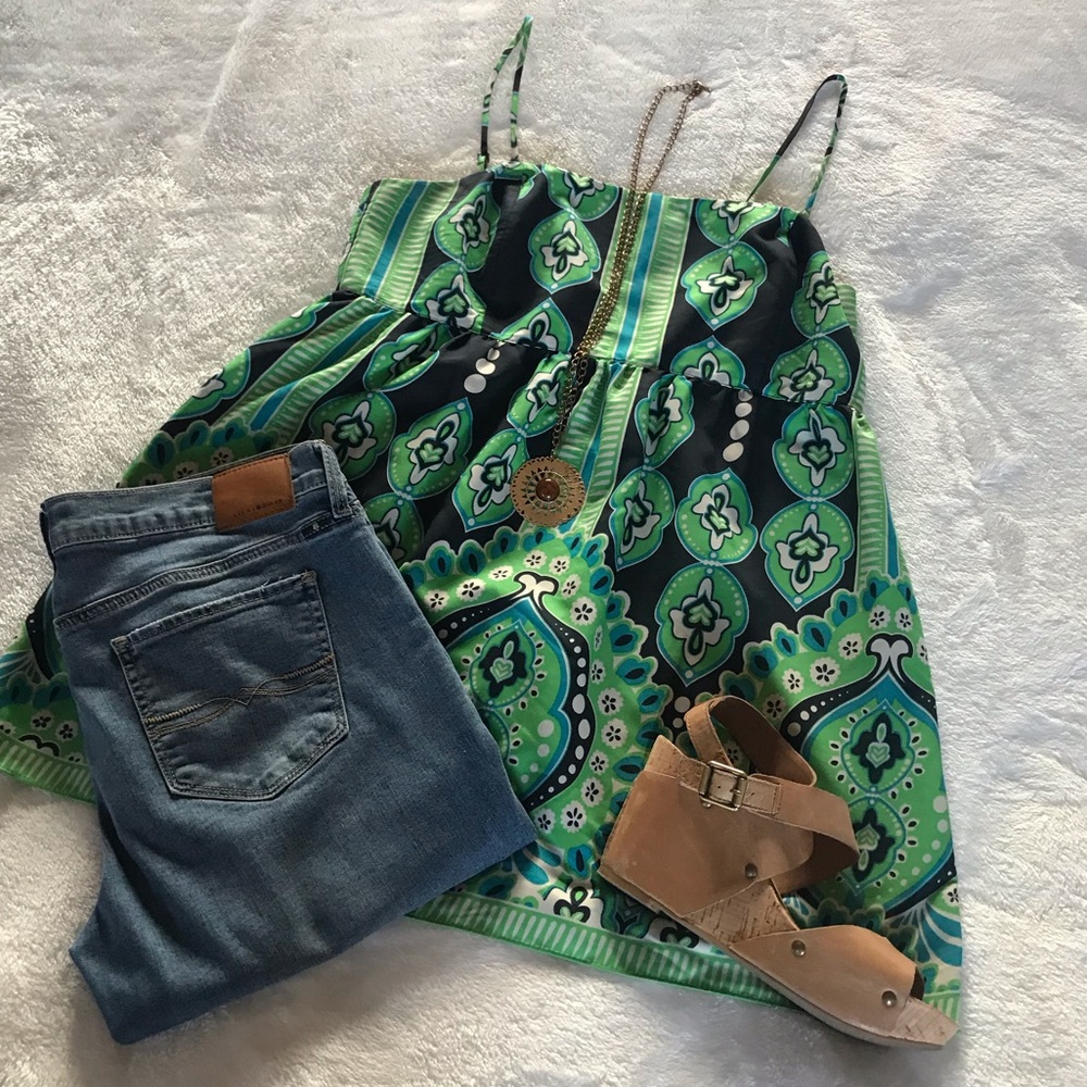 Coachella cute Banana Republic tunic blouse size14